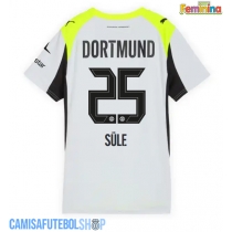 Camisa de time de futebol Borussia Dortmund Niklas Sule #25 Replicas 2º Equipamento Feminina 2025-26 Manga Curta